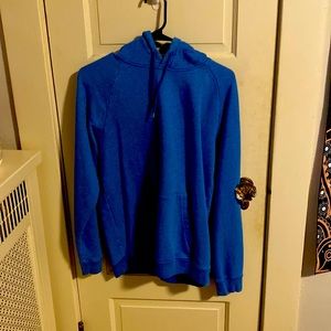 Blue hoodie size large